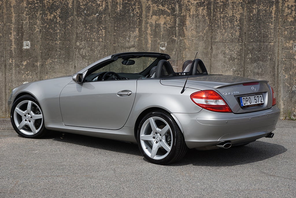 Mercedes-Benz SLK 280 7G-Tronic Cabriolet|Låga Mil|2-Brukare|18” AMG|