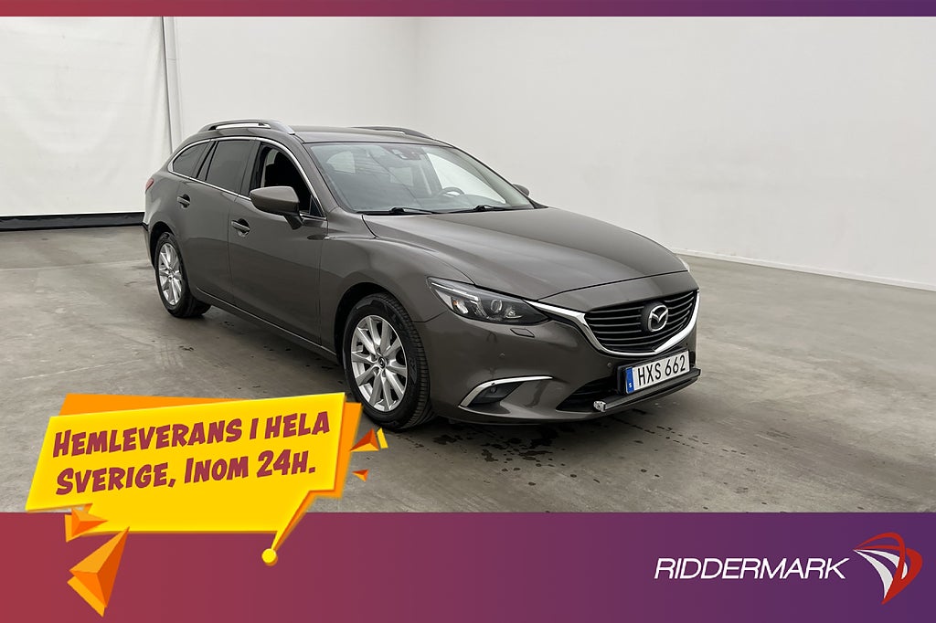 Mazda 6 Wagon AWD 150hk Vision Sensorer Navi Keyless Drag