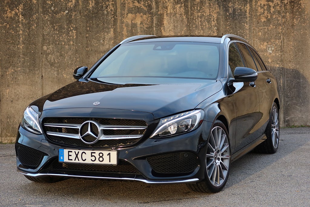 Mercedes-Benz C 200 AMG 184hk Burmester Drag GPS Låga Mil