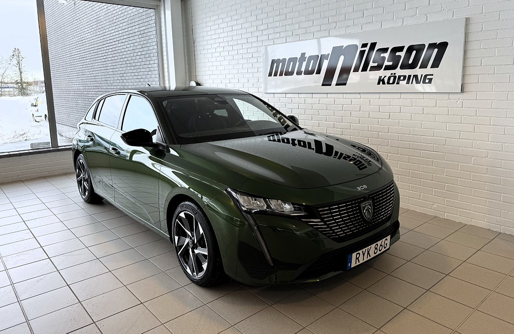 Peugeot 308 1.2T 130hk Aut Allure Carplay V-hjul Nybesiktad 