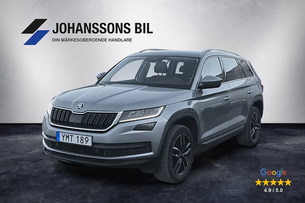 Skoda Kodiaq 7-Seater 2.0TDI 4x4 360°kamera Värmare Canton Drag Navi