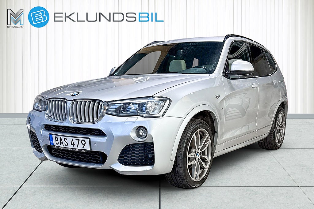 BMW X3 xDrive35d 313HK M Sport Pano Komplett Service