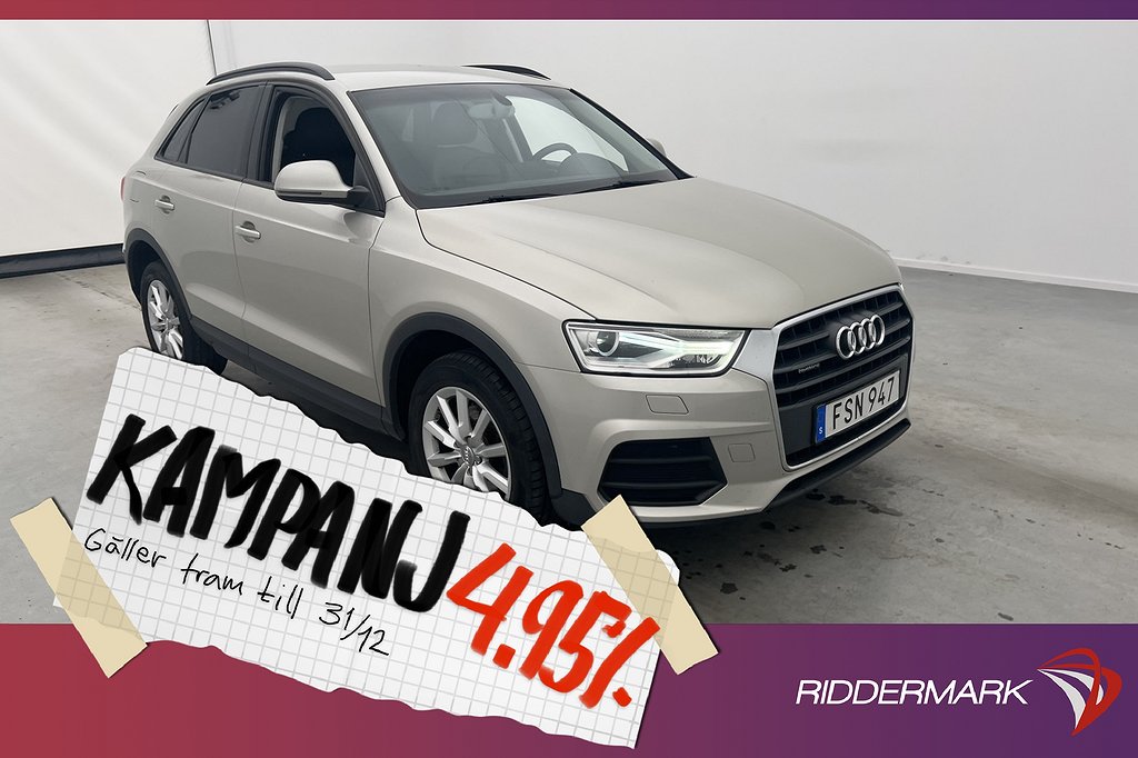 Audi Q3 TDI Quattro 150hk Sport Edt Sensorer Ski 4,95% Ränta