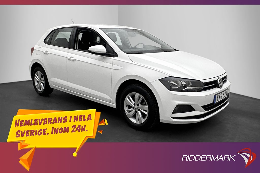 Volkswagen Polo 1.0 TSI 95hk Bluetooth 0,46L/mil 360kr Skatt