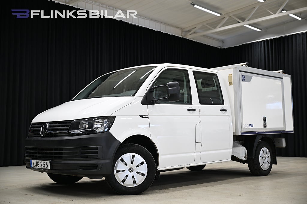 Volkswagen Transporter 4Motion 150HK Kåpa|V-Inredd|Drag|Värmare|Leasbar|SeUtr!