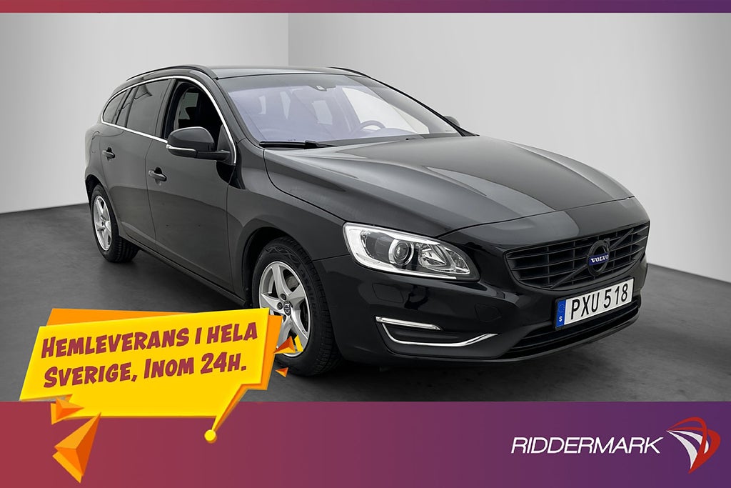 Volvo V60 D2  Momentum Halvskinn Värmare Drag 0.38 L/Mil