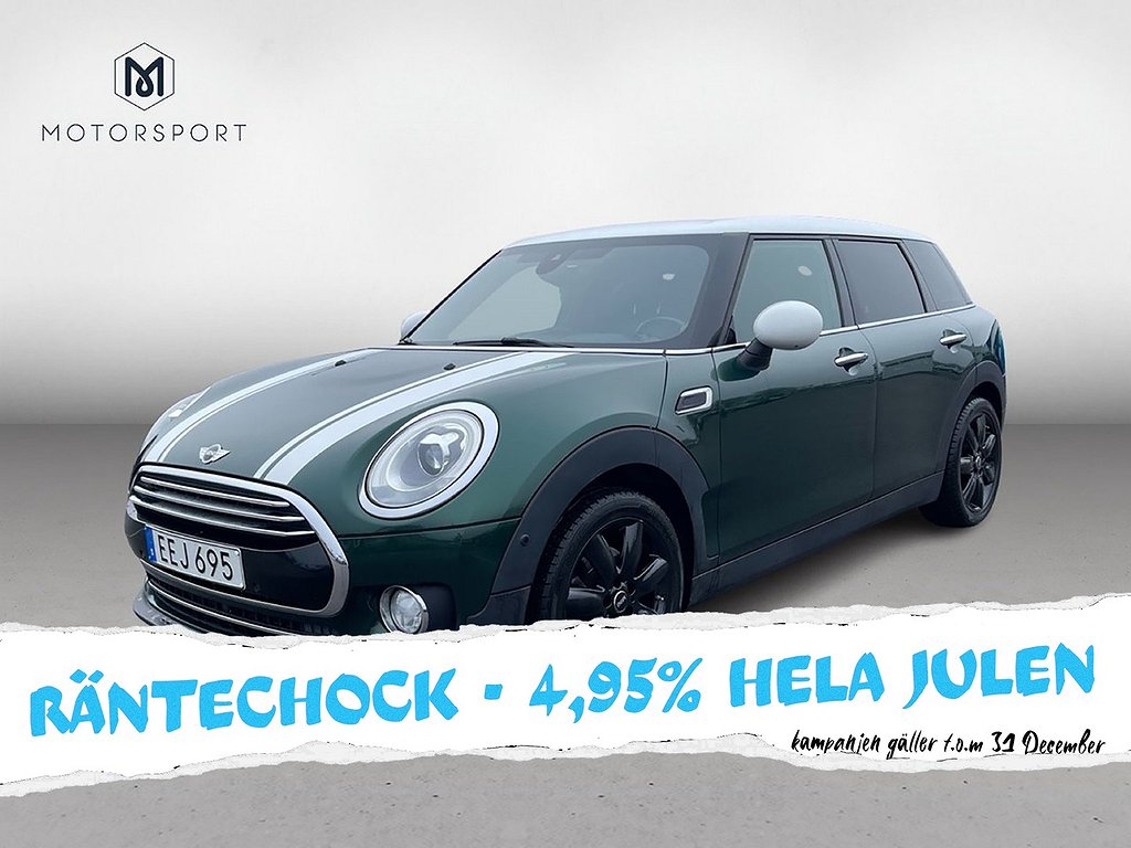 MINI Clubman Cooper D Aut Backkamera GPS Helskinn Sportratt