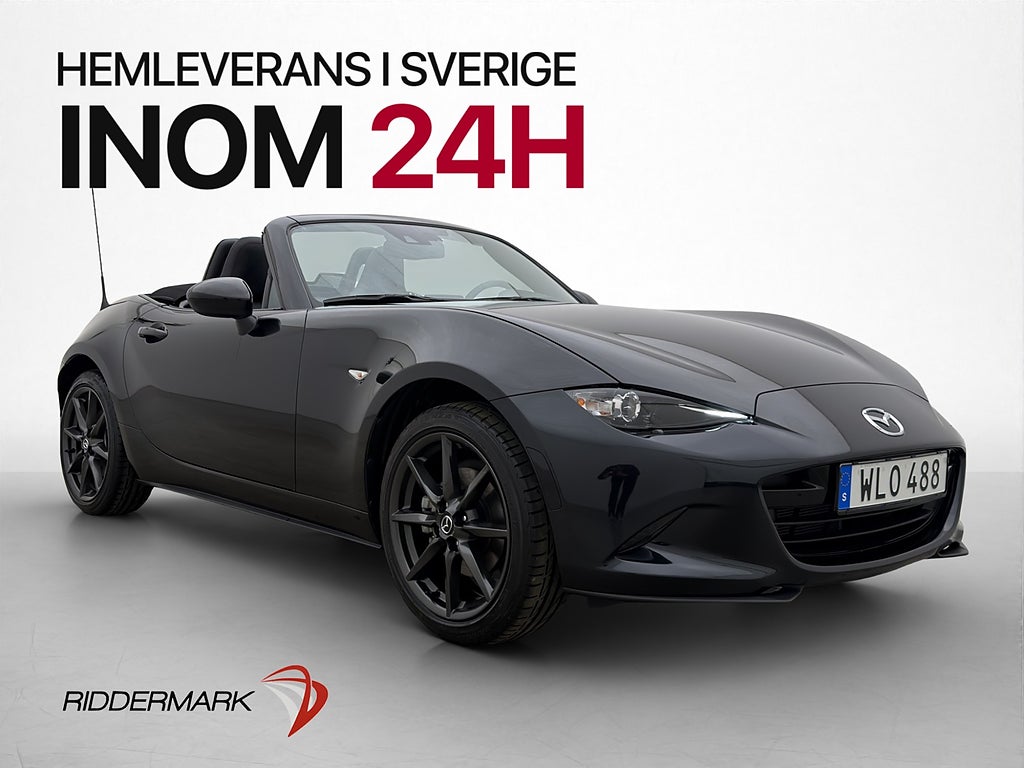 Mazda MX-5 160hk Cabriolet En-Brukare Navi Skinn Bluetooth