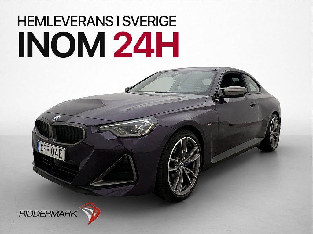 BMW M240I xDrive Coupé 374hk HuD H/K Navi Kamera Skinn