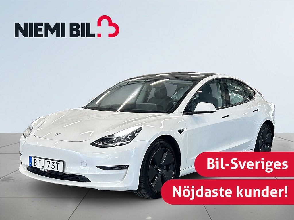 Tesla Model 3 Long Range AWD S&V-hjul/VärmeP/PremiumSound/Autopilot3