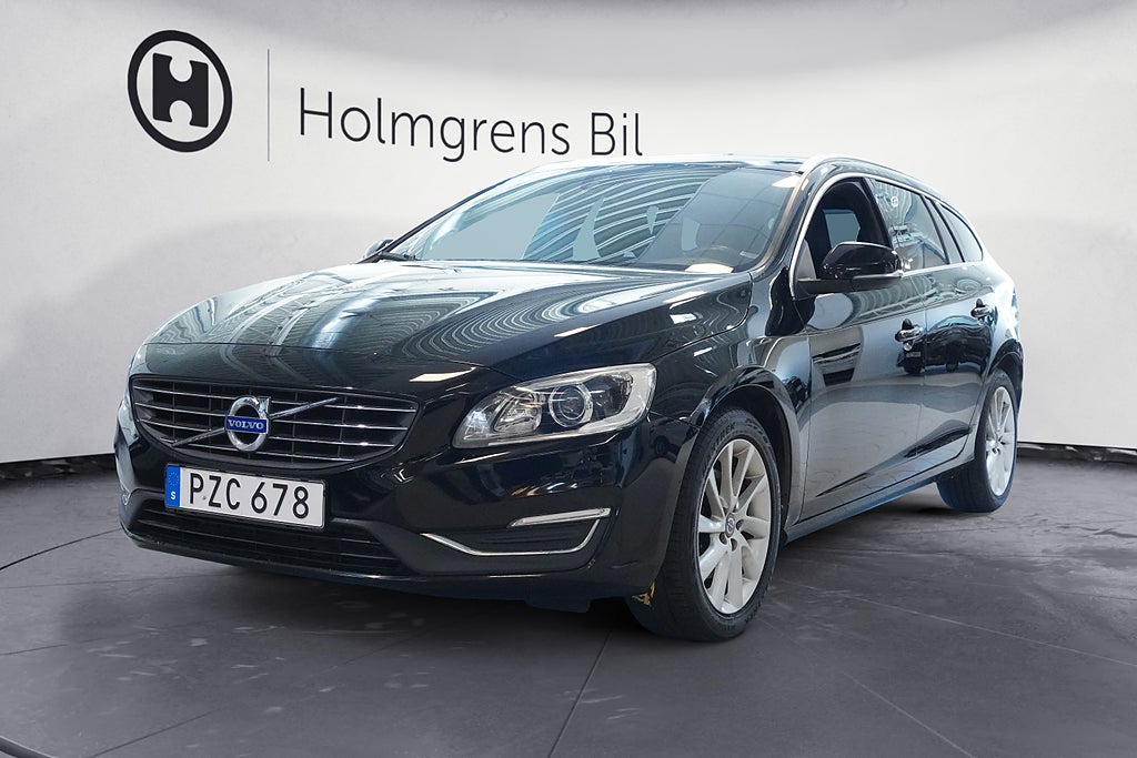 Volvo V60 D4 Summum BE VoC Navi Pdc, Skinn, Elstol Keyless 190hk | Ränta