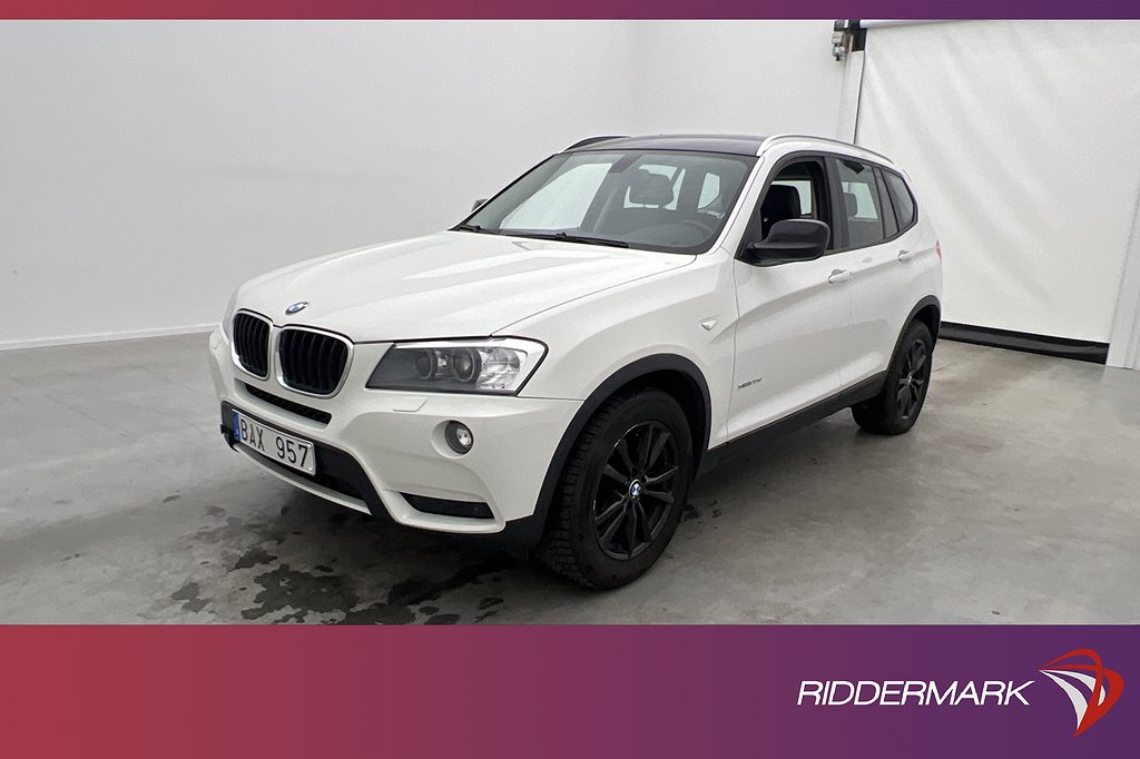 BMW X3 xDrive20d 184hk Värmare Kamera Halvskinn Drag