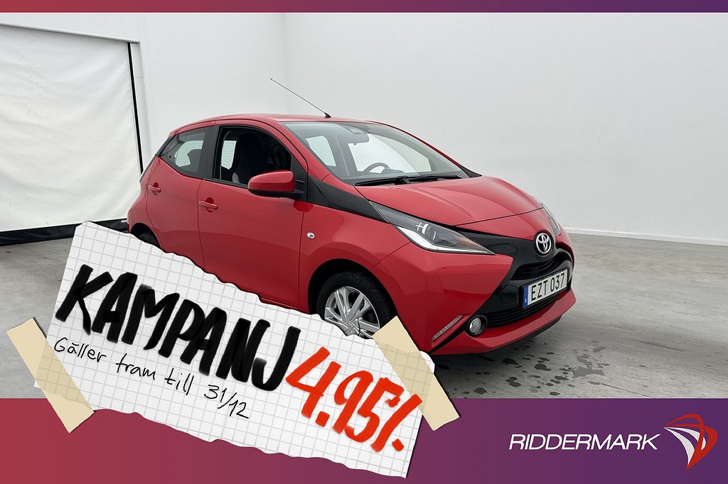 Toyota Aygo 1.0 VVT-i 69hk X-PLAY Touch Kamera 4,95% Ränta