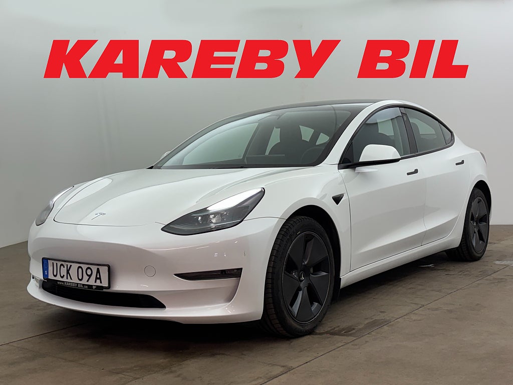 Tesla Model 3 Long Range AWD 498hk Panorama Kamera Skinn