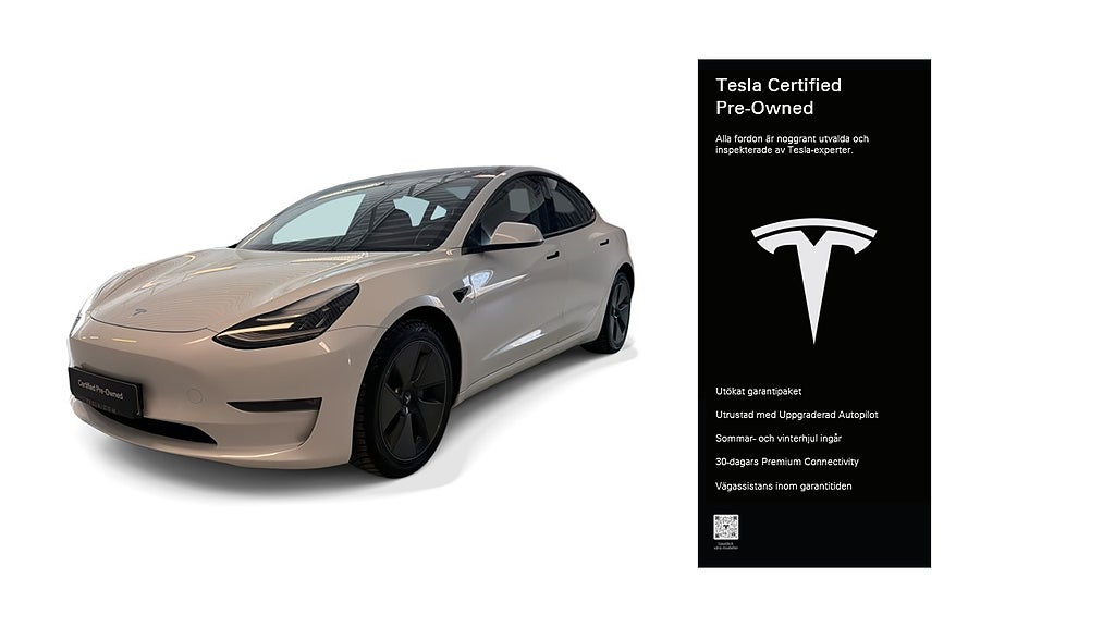 Tesla Model 3 Long Range AWD Certified Pre-Owned 3,84% ränta