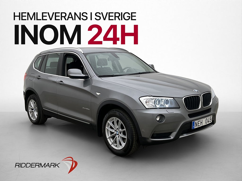 BMW X3 xDrive20d 184hk Dragkrok P-Sensorer Farthållare