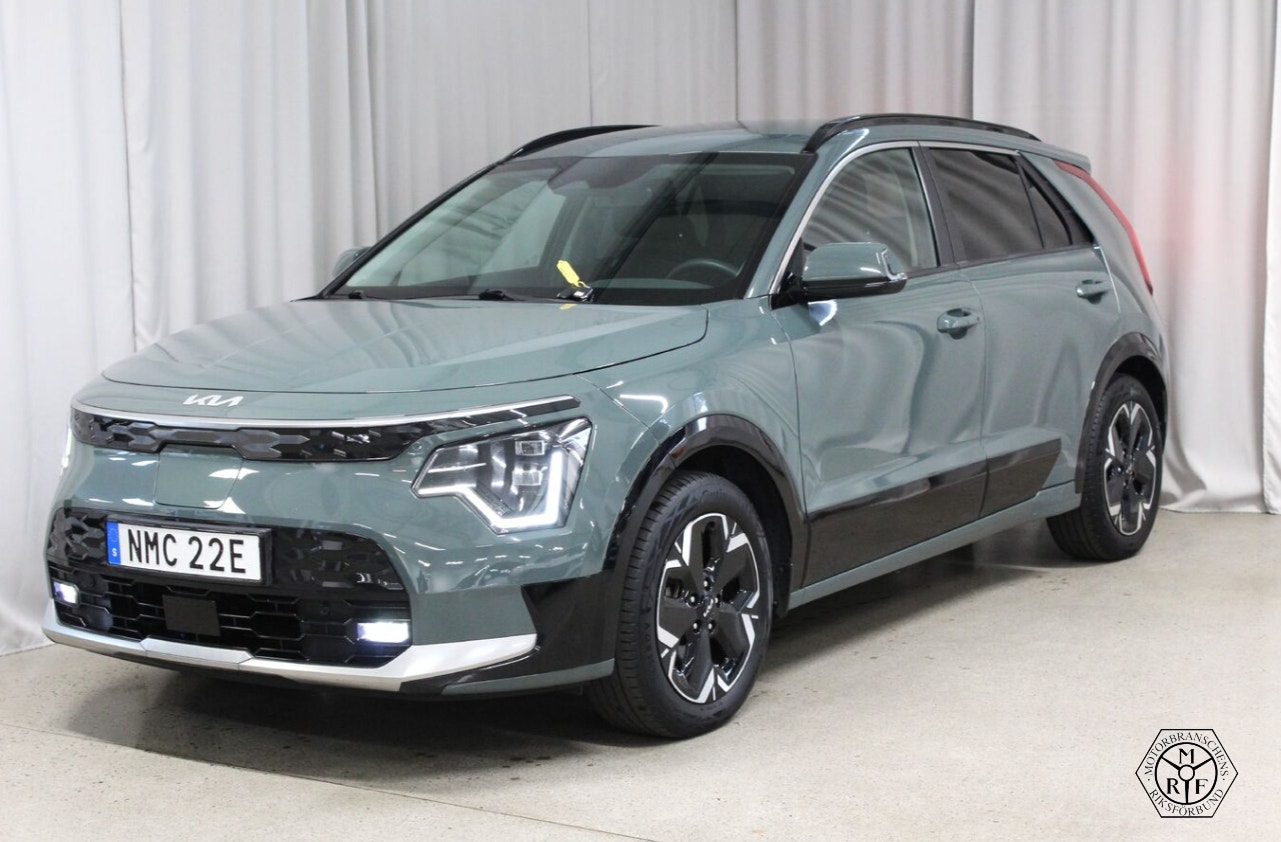 Kia Niro EV Advance, Drag, H/K, S&V-hjul, Skinn, Soh 100%