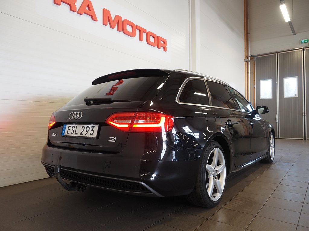 Audi A4 Avant TDI 190hk quattro  S-Line | Drag | D-värm | 2015