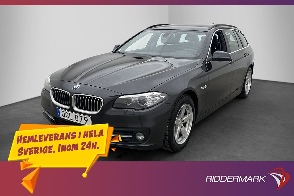 BMW 520 d xDrive Touring 190hk Navi HiFi Skinn Rattvärm Drag