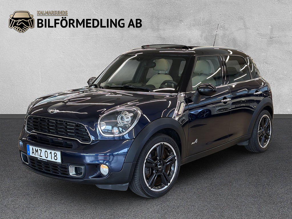 MINI Countryman Cooper S ALL4 Navi Skinn Pano 1 brukare 184hk 0,67L/Mil