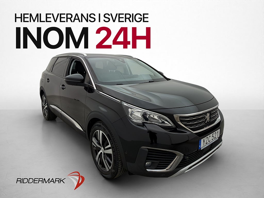 Peugeot 5008 131hk Allure 7-Sits Värmare CarPlay Sensorer