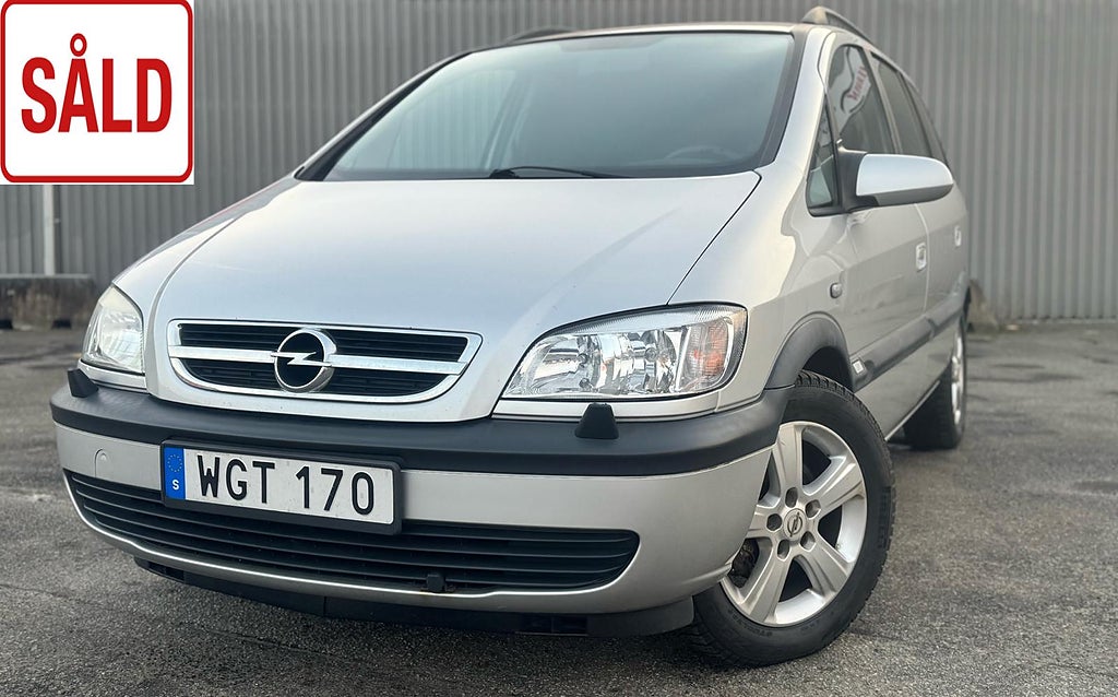 Opel Zafira 1.8|Serv&Besikt|Ny-Kamrem|7-sits|Dragkrok|SÅLD|