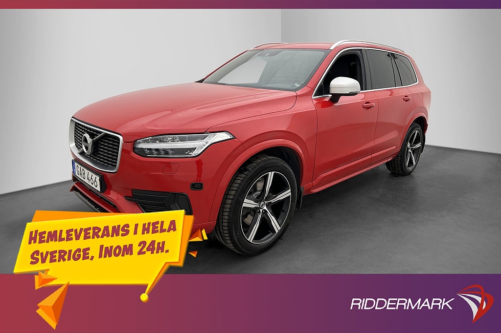 Volvo XC90 D5 AWD R-Design 7-Sits VOC Värmare Kamera Drag