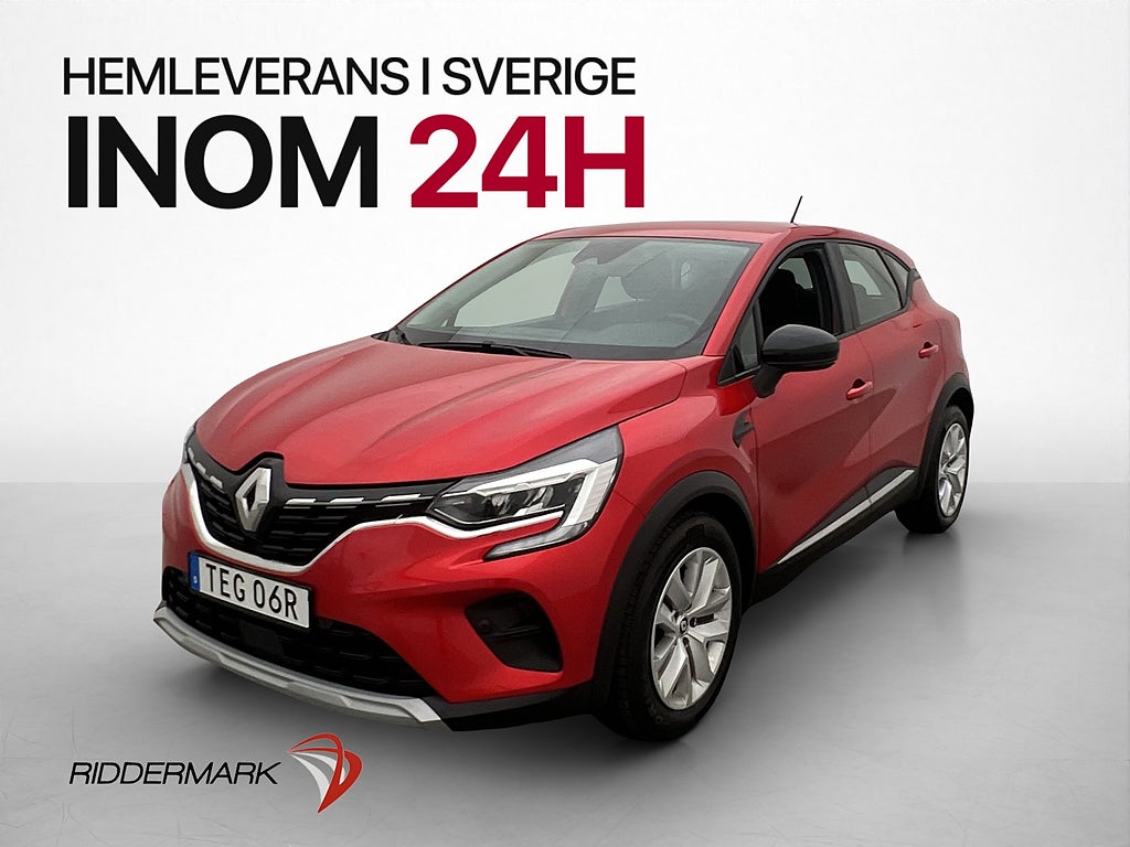 Renault Captur 1.0 TSI 91hk Kamera Dragkrok CarPlay