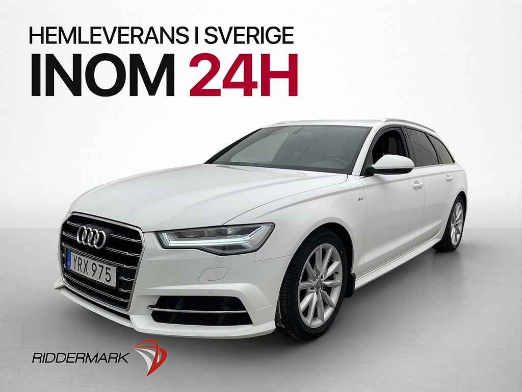 Audi A6 Avant 2.0 TDI ultra 190hk S-Line D-Värm Drag Läder