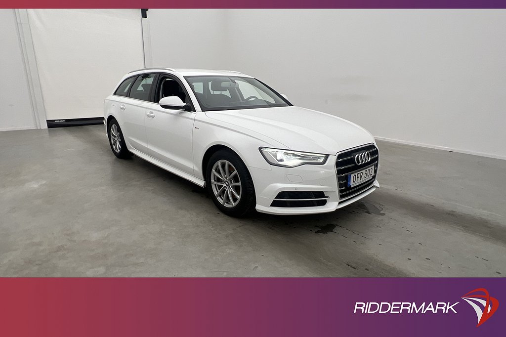 Audi A6 Avant 2.0 TDI 190hk S-Line P-Värm Sensorer 0,49l/Mil