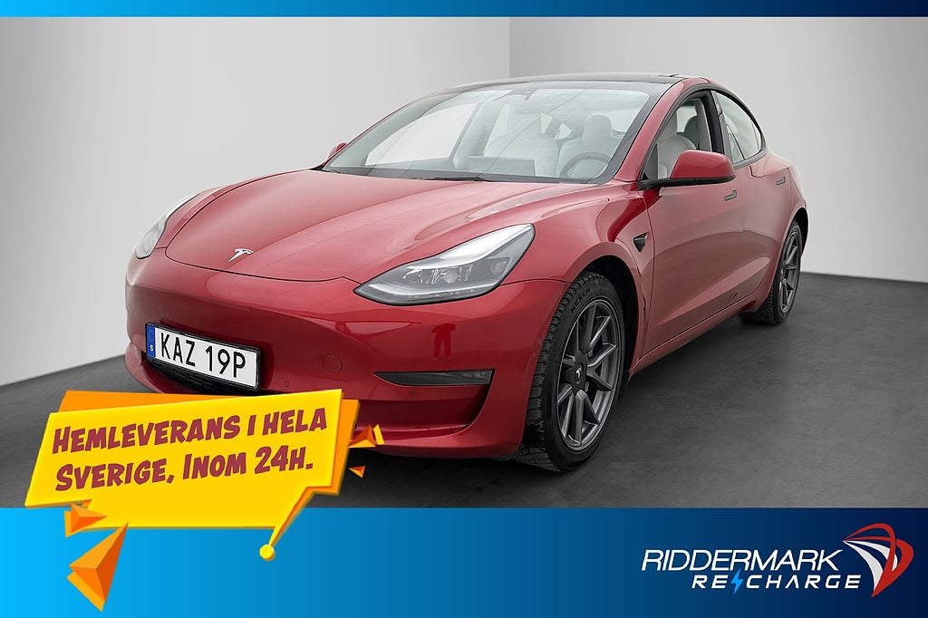 Tesla Model 3 Long Range AWD AP Ljus interiör Sv.Såld MOMS