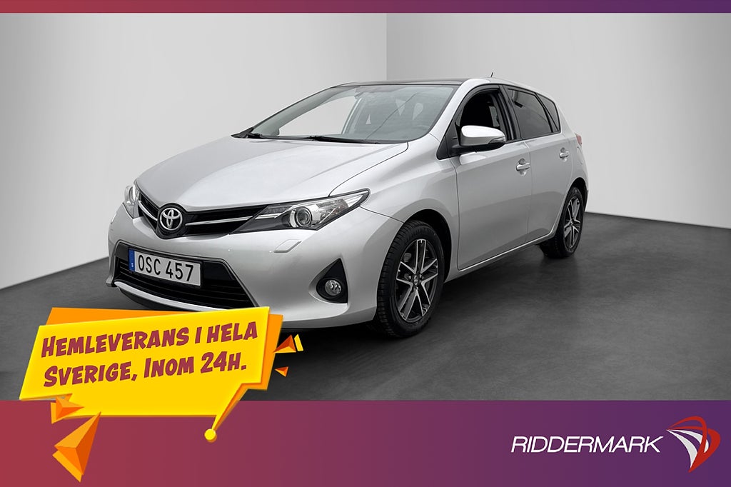 Toyota Auris 1.6 132hk Panorama Backkamera Navi Farthållare