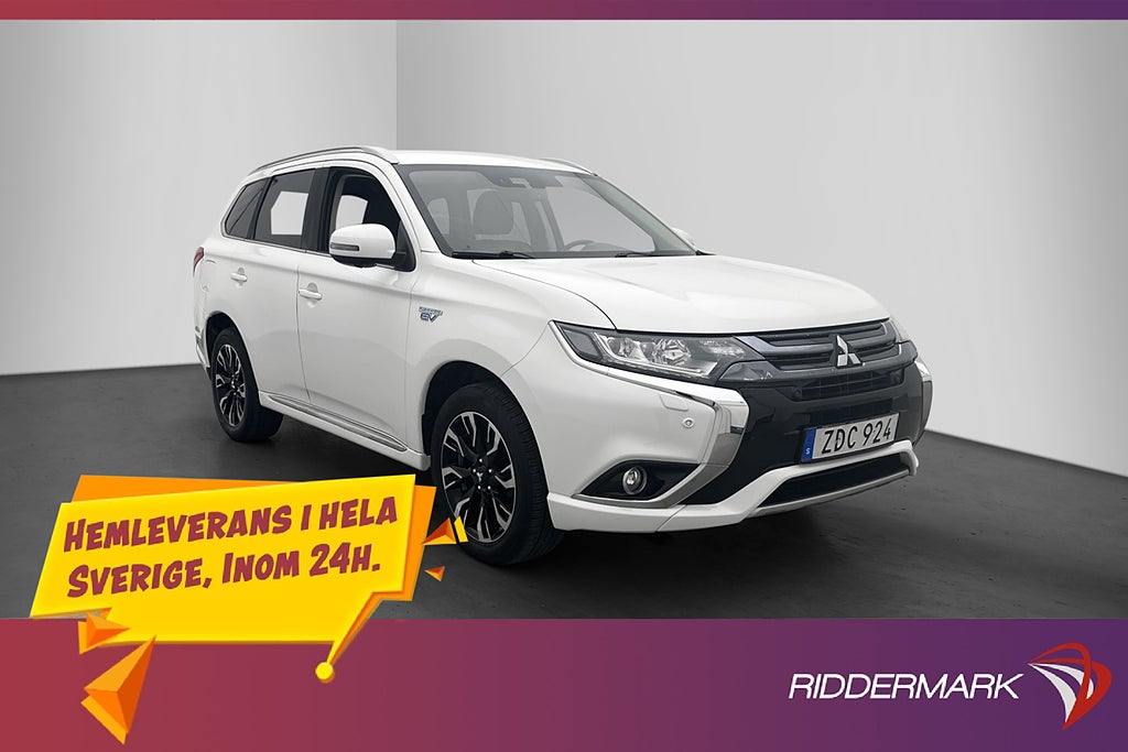 Mitsubishi Outlander PHEV 203hk 360° Drag Skinn