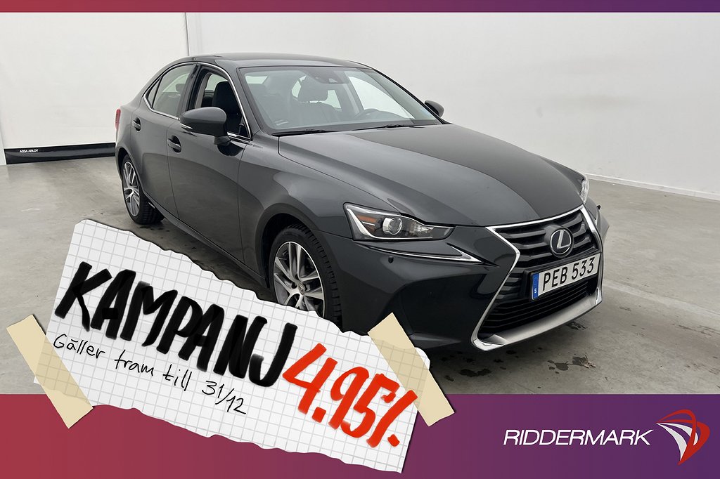 Lexus IS 300h 223hk Executive Kamera Rattvär 4,95% Ränta