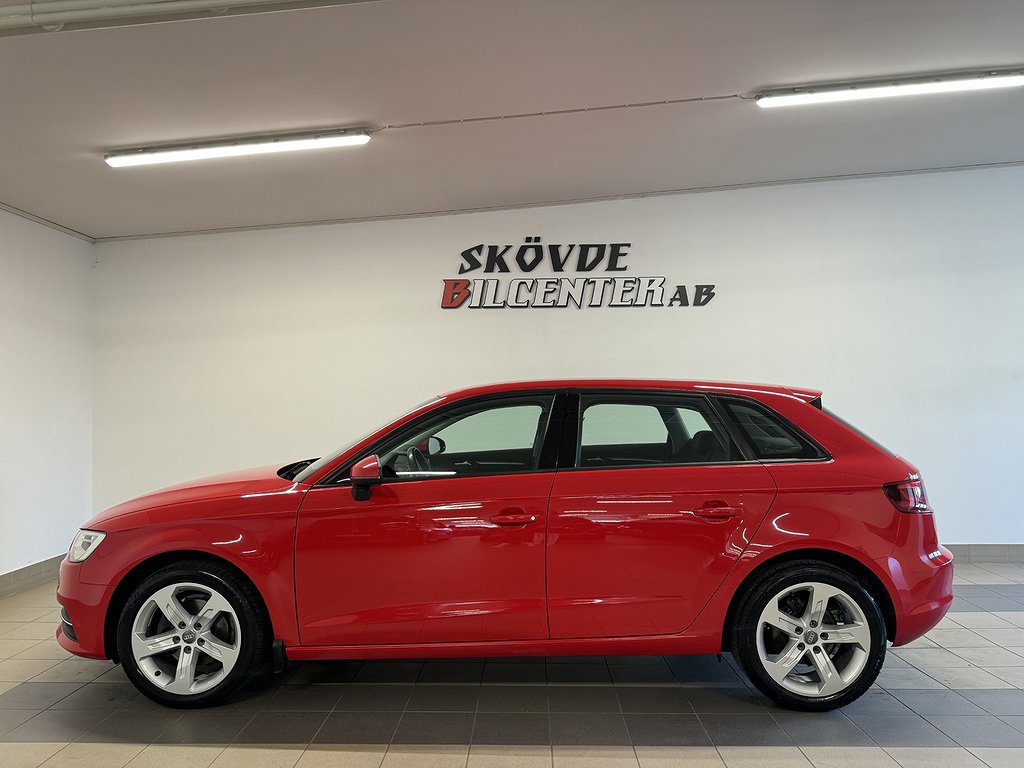 Audi A3 Sportback 1.2 TFSI 6-VXL/Nyservad/Nybes/Farthållare