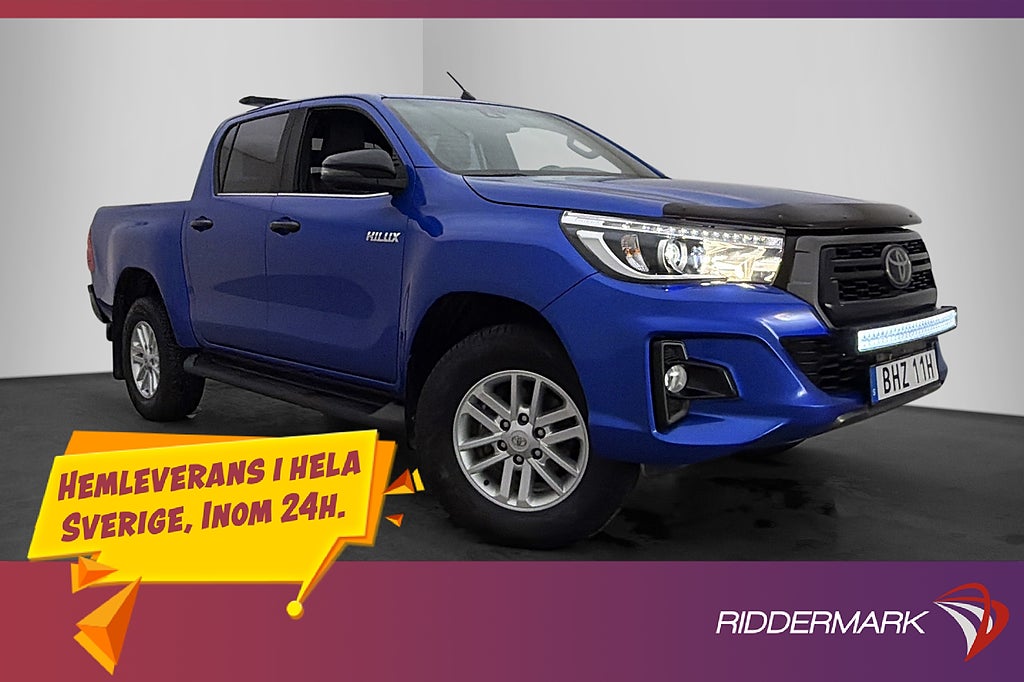 Toyota Hilux Ultimate 2.4 AWD M-Värmare Drag Skinn Diff Moms