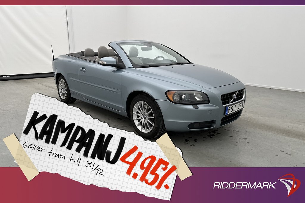 Volvo C70 D5 Cabriolet 180hk Värm Skinn En-bruk 4,95% Ränta