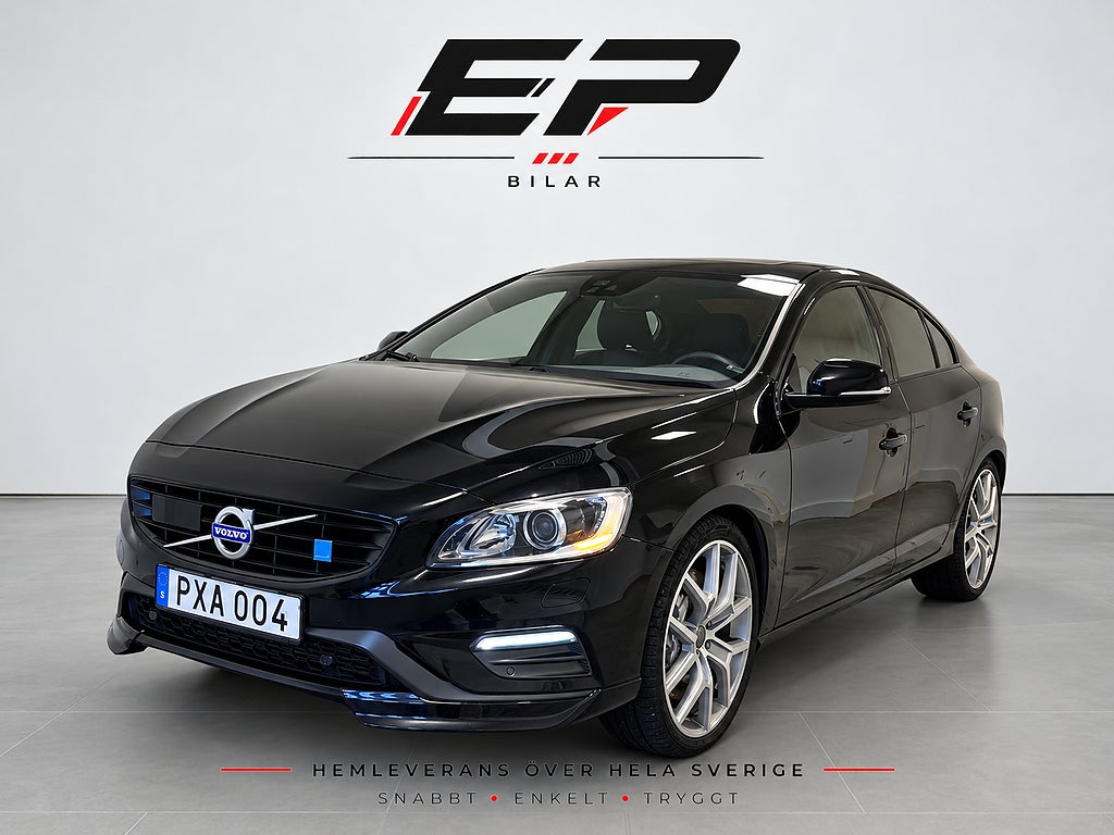 Volvo S60 Polestar T6 AWD|Adaptiv|BLIS|350hk|Harman Kardon|Servad