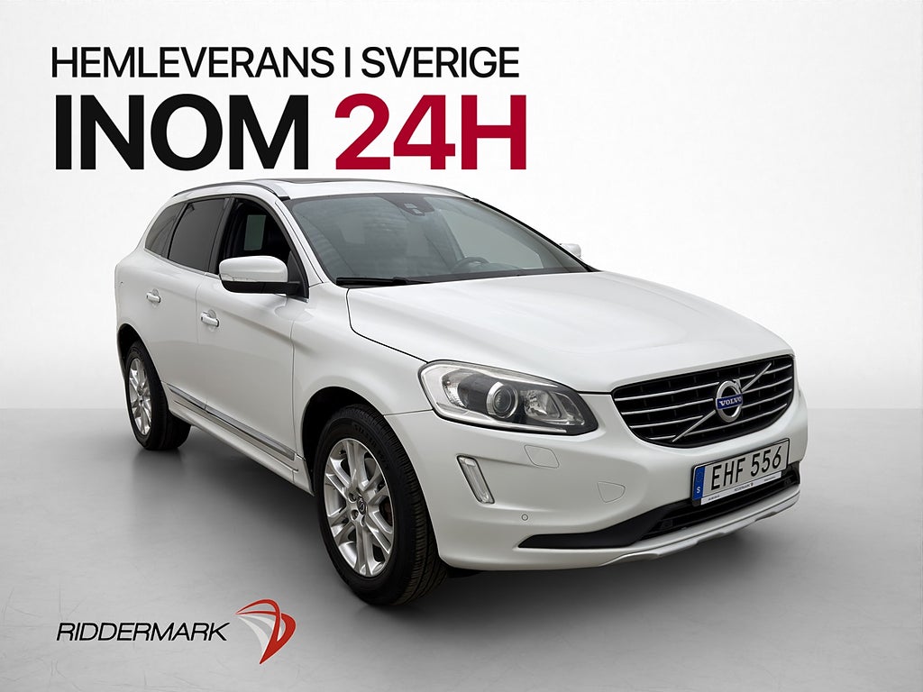 Volvo XC60 D5 AWD Summum Pano VOC Värmare Skinn Elstol