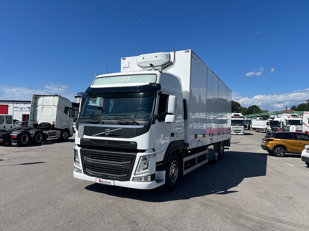 Volvo FM 410 6x2 Skåpbil, Öppningsbarsida, Bussbygg, Värmare