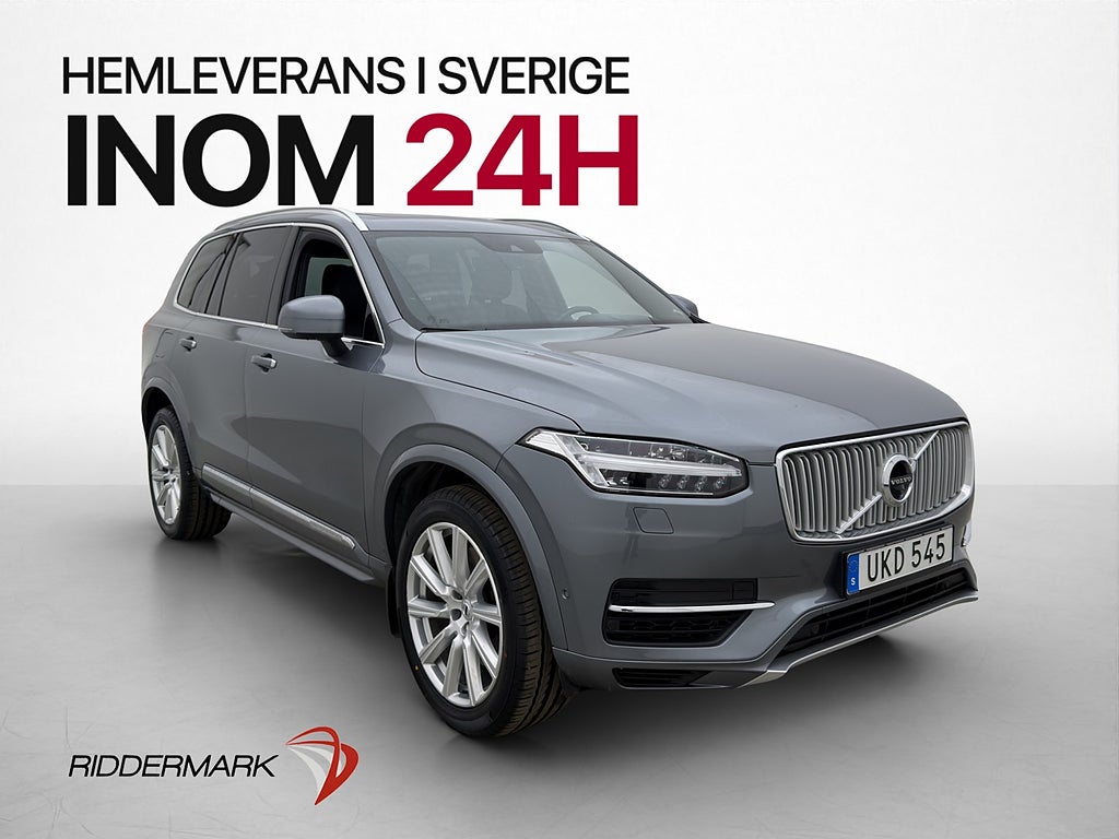 Volvo XC90 T8 AWD Inscription 7-Sits Luft Värm HUD 360° Pano