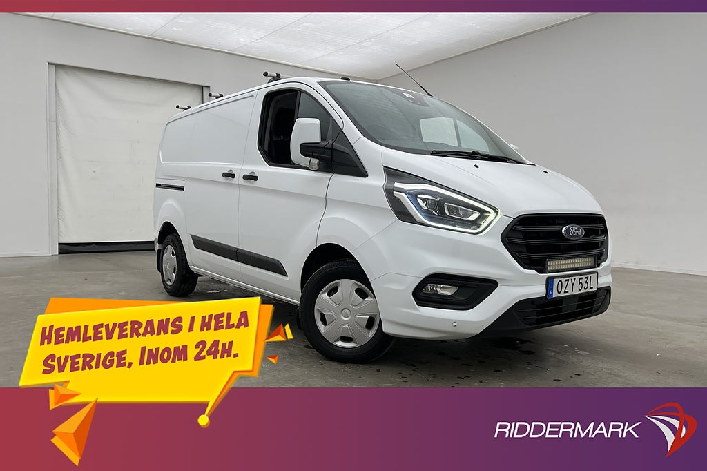 Ford transit-custom Värmare Dragkrok 3-Sit B-Kamera Moms