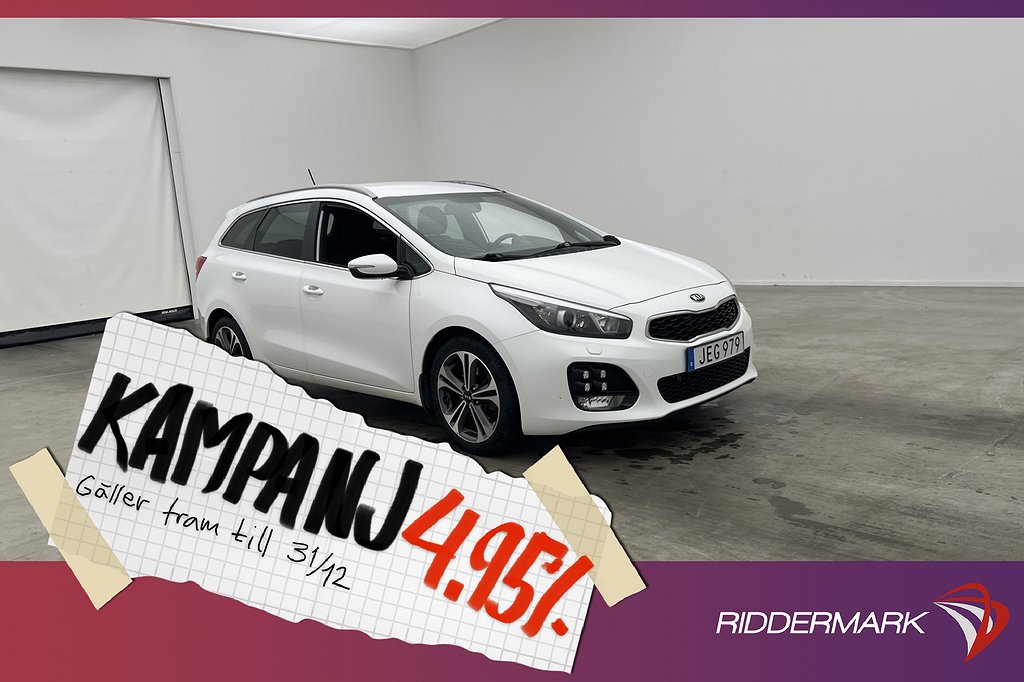 Kia Cee´d SW CRDi 136hk GT-Line M&K-Värmare GPS R 4,95% Ränta