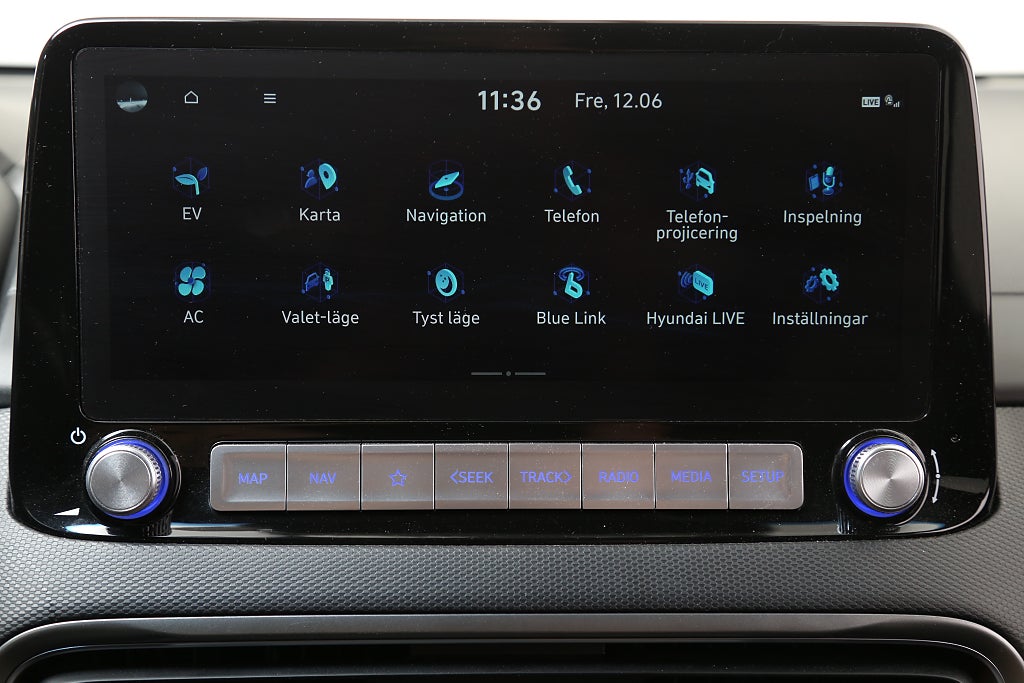 Hyundai Kona 64 kWh Advanced 204hk Skinn KRELL Head-up Nybilsgaranti 2022