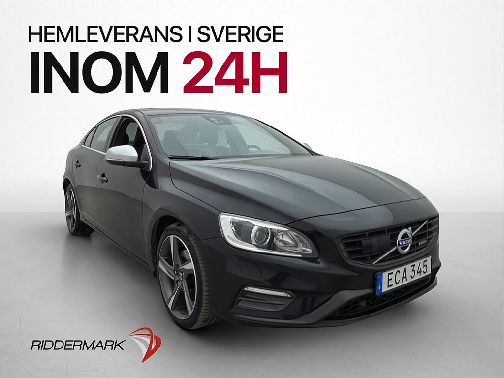 Volvo S60 D4 181hk R-Design T-Lucka Rattvärm Skinn 1 Brukare