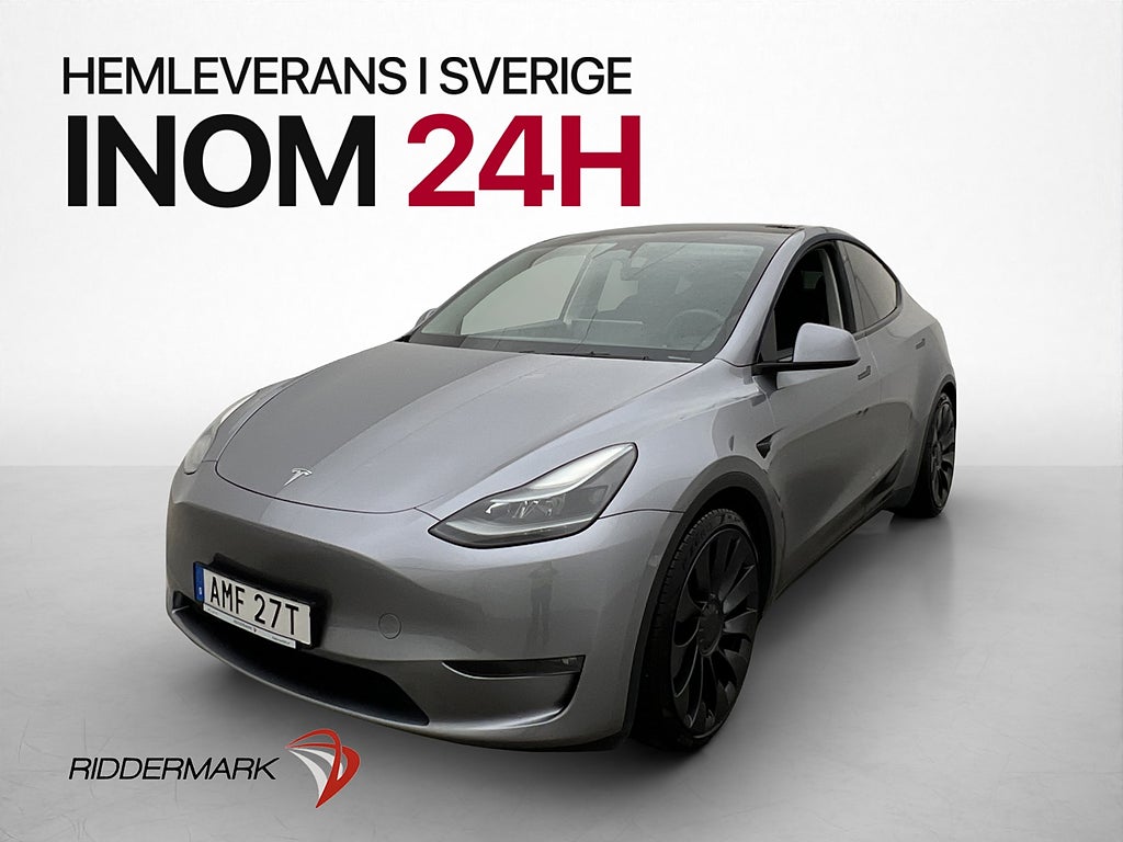 Tesla Model Y Performance AWD Dragkrok MOMS Svensksåld