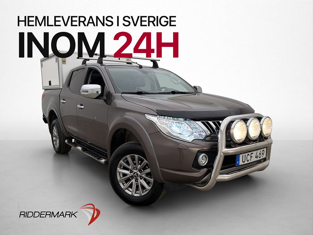 Mitsubishi L200 4WD 181hk Dragkrok Skinn B-Kamera HUNDKÅPA