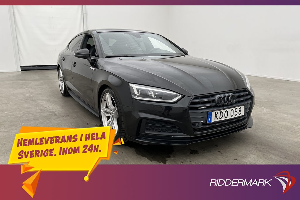 Audi A5 SB 45 TFSI Quattro 245hk S-Line Taklucka Halvskinn