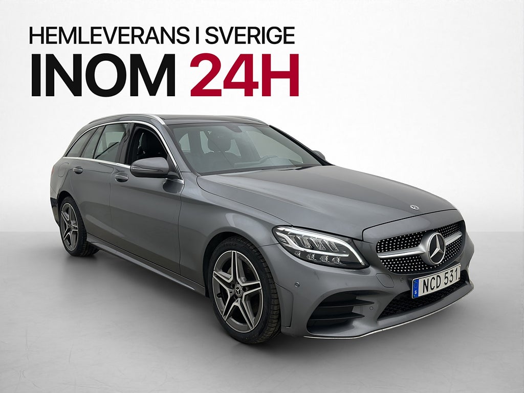 Mercedes-Benz C200 T AMG Pano Burmester Cockpit Kamera Värm