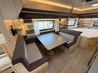 Husvagn-övrigt Hobby 650 KMFE De Luxe / Barnkammare, dubbla soffor! ALDE! AC! 7 av 20